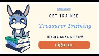 Treasurer Training Part 1 of 3