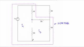 Supermesh Analysis : Example 3