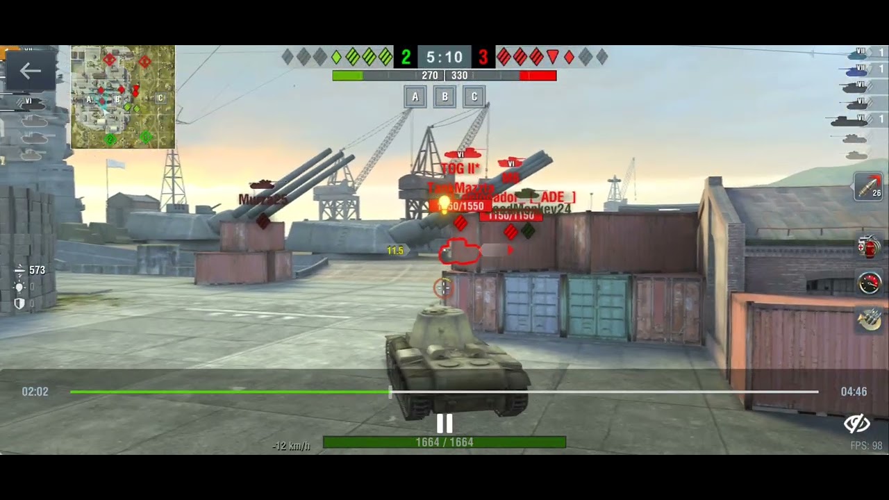 World of tanks blitz Kv-3    3273 sebzés 1040 kivédett sebzés