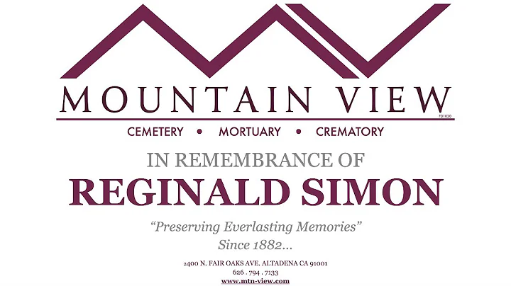 In Memory of REGINALD SIMON