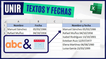 Cómo unir textos y fechas en Excel | Ofitips