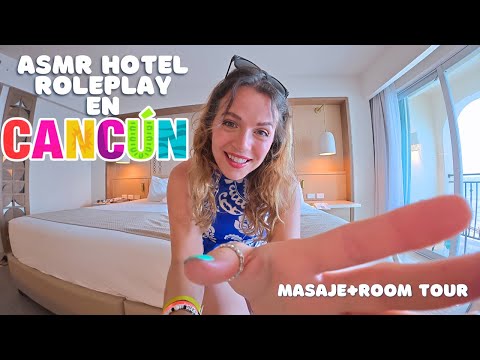 ASMR Bienvenido a tu hotel en Cancun 🌴 Carol ASMR Roleplay Atencion personal + ROOM TOUR