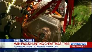 Man falls 10 meters while hunting for Christmas tree's