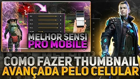COMO FAZER THUMBNAIL AVANÇADA DE FREE FIRE PELO CELULAR (PS TOUSH, PIXELLAB, SNAPSEED)