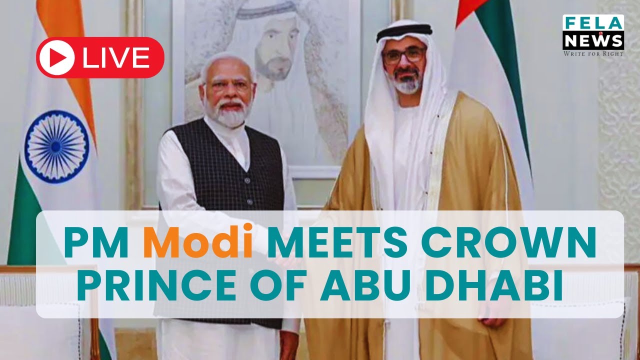 LIVE: PM MODI MEETS THE CROWN PRINCE OF ABU DHABI #pmmodi #abudhabi ...