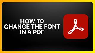 How To Change the Font in a PDF in Adobe Acrobat! Tutorial