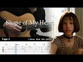 Shape of My Heart - Sting - Fingerstyle Guitar TAB Chords Easy