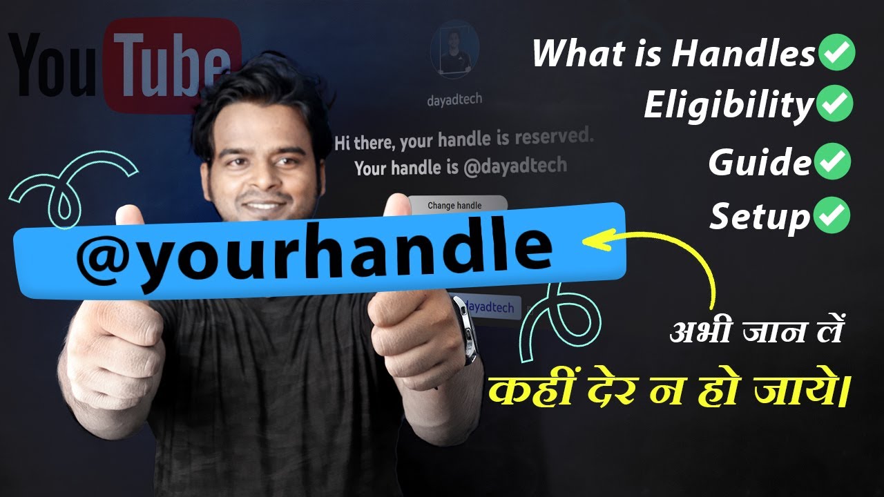 Youtube Handle New Feature Launch | YouTube username 2022 | YouTube New ...