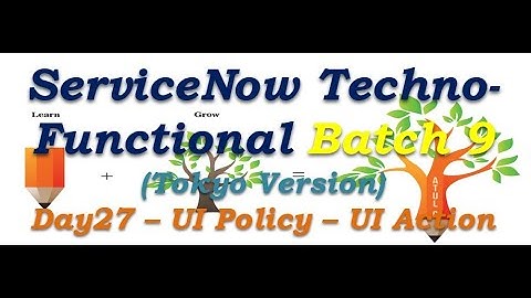 Batch 9 | Day 27 | UI Policy - UI Action || Tokyo #Shorts #Short