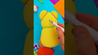 TEDDY SURPRISE! 🧸💞 Watch Dad Make the Cuddliest DIY Toy! #kids #shorts