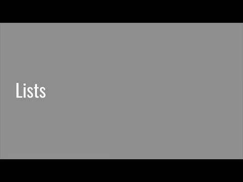 3.4 Python Lists