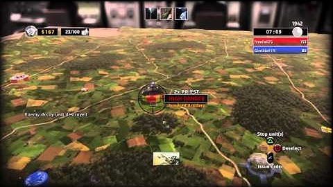 RUSE 1 vs 1 online match on map Face to Face [PS3, PS Move]