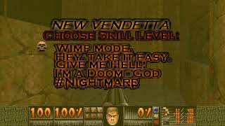 Alien Vendetta, Map06: Hillside Siege, UV pistol start (strategizing - finished with ammo to spare!)