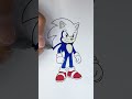 How to color Sonic The Hedgehog step-by-step 🎨🔵 #sonicthehedgehog