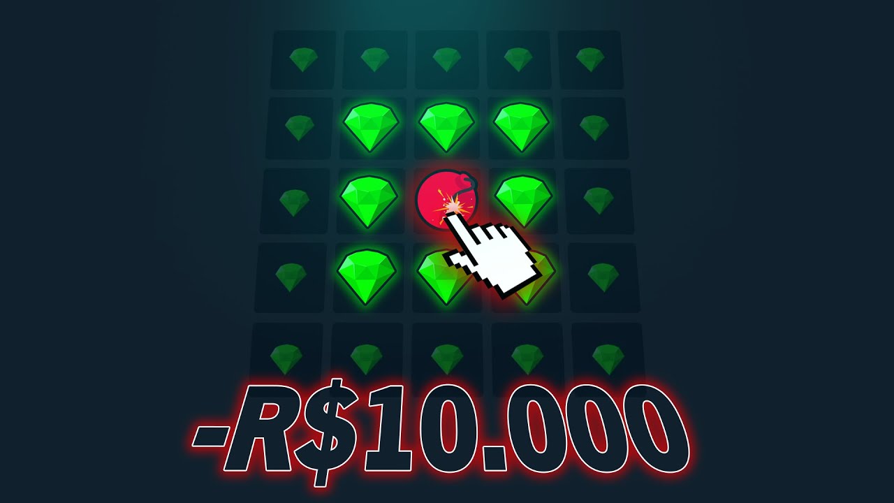 PERDENDO R$10.000,00 NO MINES EM 5 MINUTOS