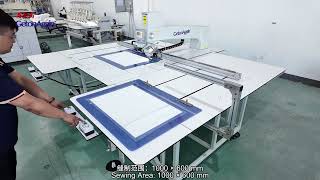 GetonAgain Fully Automatic 360° Template Sewing Machine Auto feeding for Pillow case with Zipper