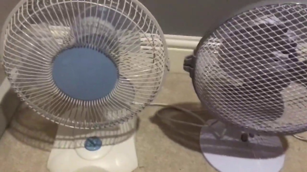 the tesco 9 inch desk fan model DF96 vs the tesco 9 inch desk fan model