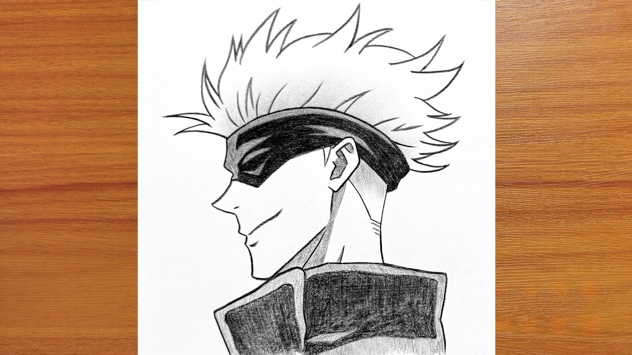 Easy Satoru Gojo Drawing | How to draw Satoru Gojo | for Beginners | Step by Step