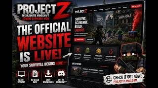 We Made a Website for Project Z! | Minecraft Zombie Survival screenshot 2