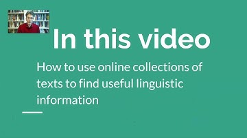 Using corpus-based tools to analyze words and texts