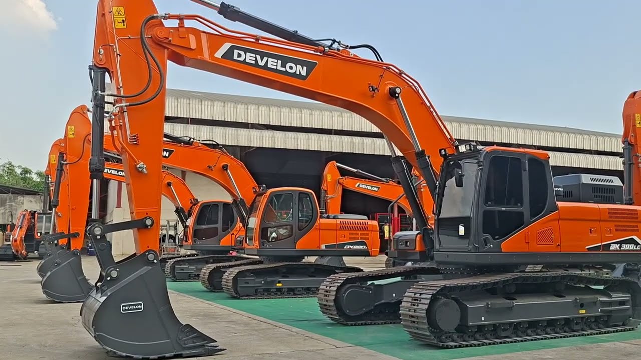 เปิดตัวใหม่รถขุดค่าย DEVELON ดูแลด้วยสยามซันแต่เพียงผู้เดียวมีให้ลือกเยอะ excavator