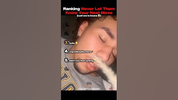 Ranking Never Let Them Know Your Next Move #shorts #tiktok
