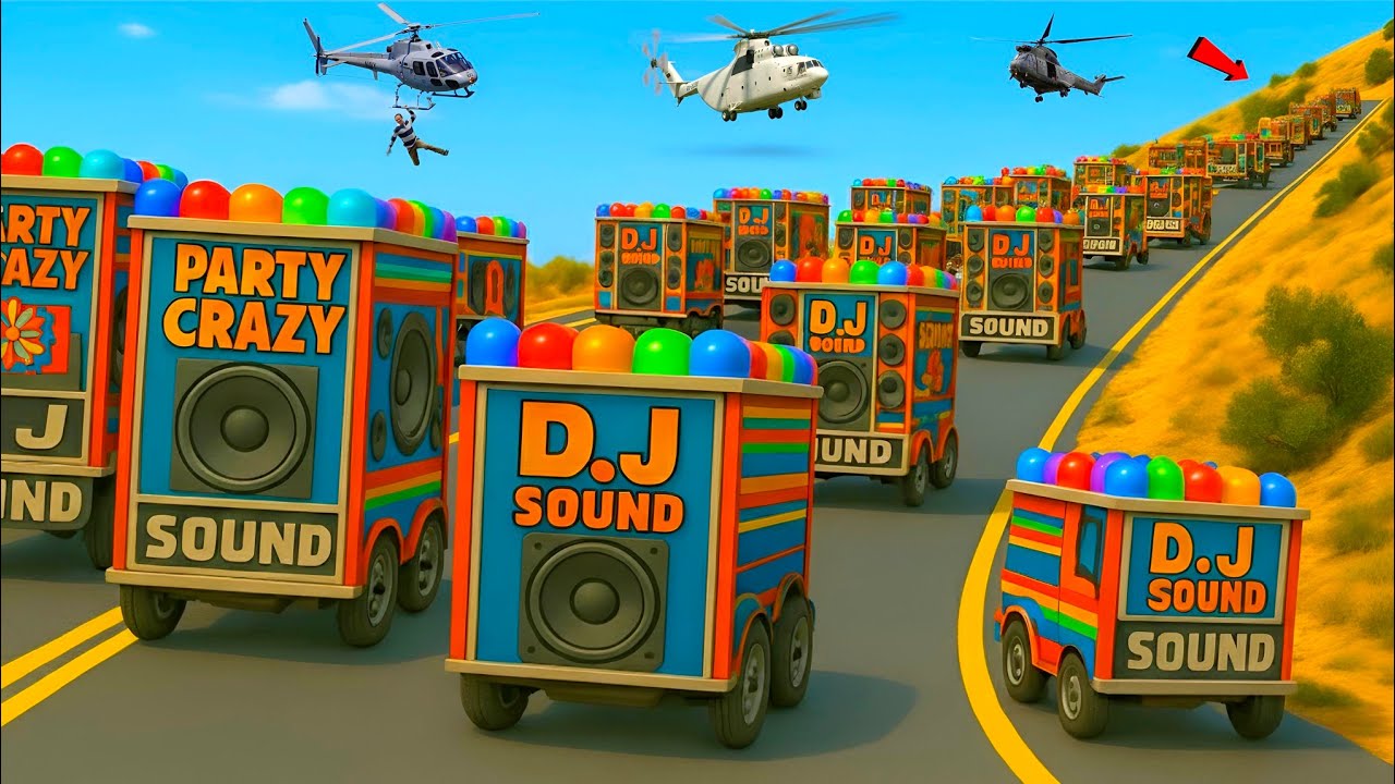 GTA-5 मोटू और पतलू कालिया बंदरो ने 1000.6x6 RK डीजे चोरी कर लिए ?😲🤯 😳 Story video With पहाड़ी रास्ता