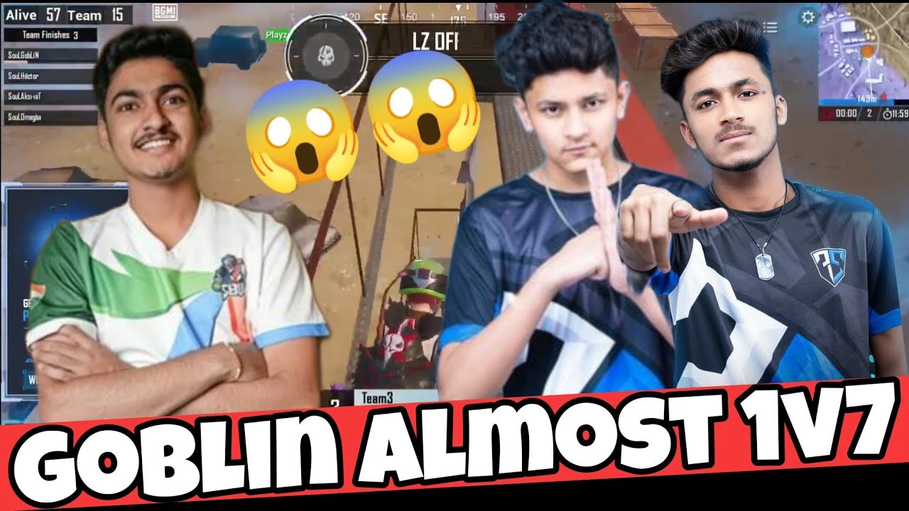 Soul Goblin Shocking 1v7 || Soul Vs 7sea Goblin Almost 1v4🚀