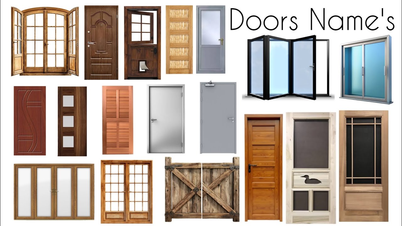 Doors Name's | Varities of Doors | Wooden Door | Doors Name In English With Pictures