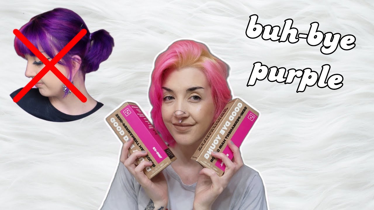 Removing Purple From My Hair & Dying it PINK!