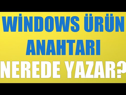 Windows Ürün Anahtarı