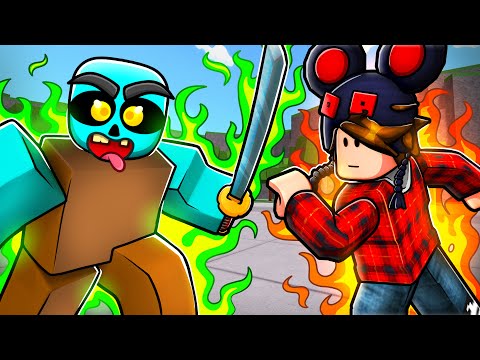 Training a FAMOUS YOUTUBER in The Strongest Battlegrounds