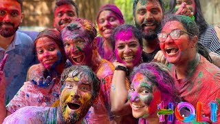 AMERICANS PLAYING HOLI IN INDIA!!! (Crazy Color Festival)