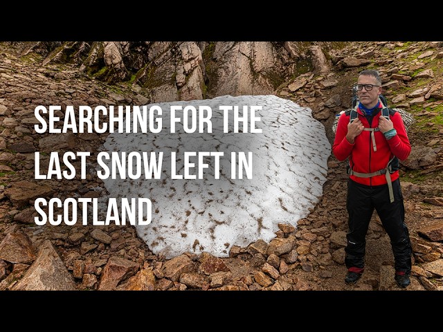 Searching for the last snow left in Scotland