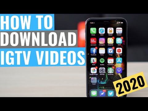 HOW TO DOWNLOAD IGTV VIDEOS