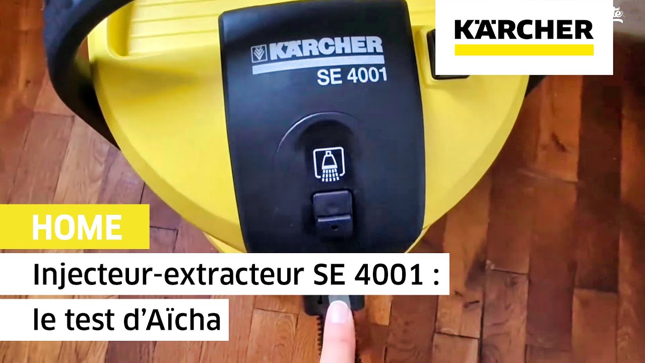 Injecteur-extracteur SE 4001 : le test d’Aïcha | Kärcher - YouTube