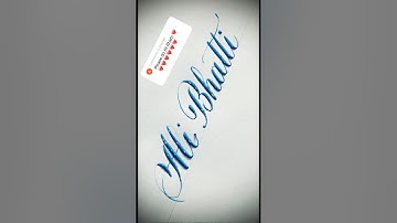 Copperplate calligraphy, tutorial: how I write your name #ali