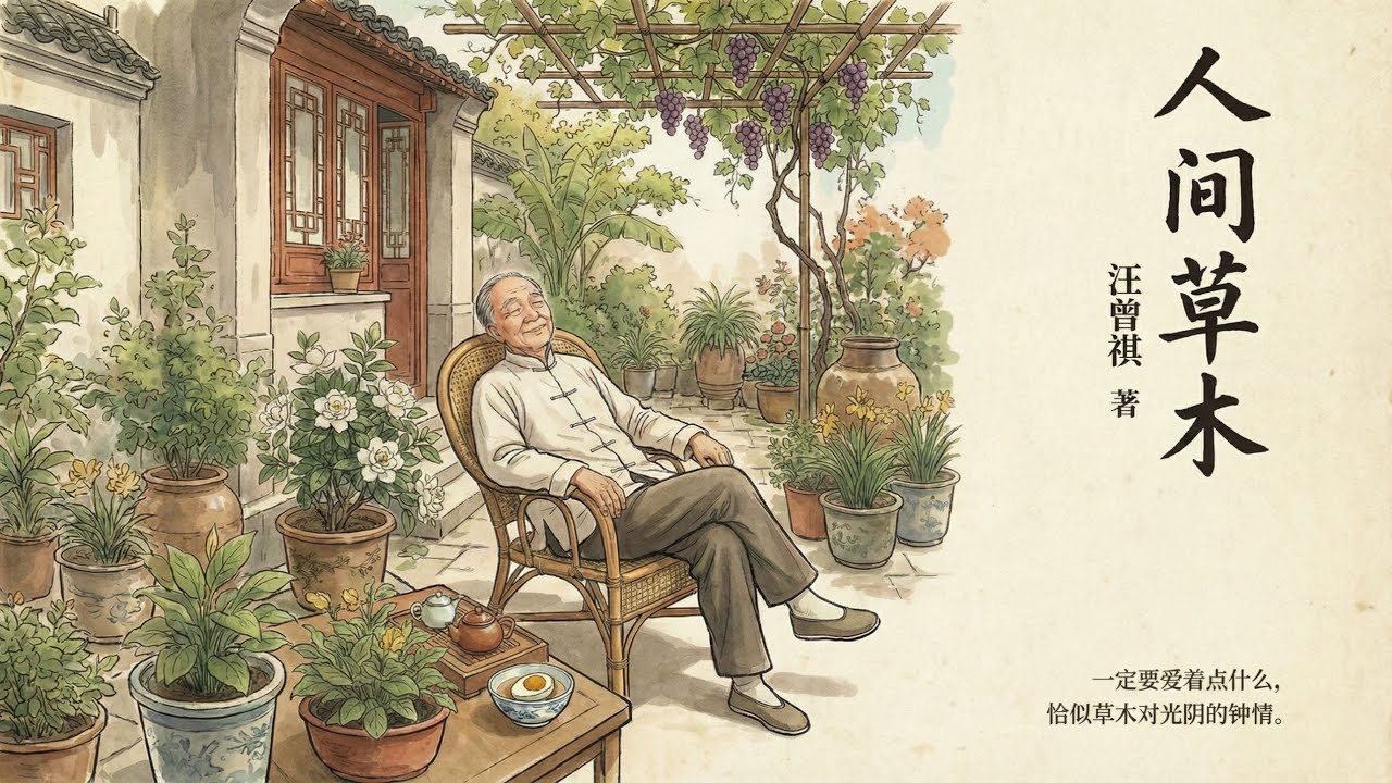 睡前听完一本书：《人间草木》| 生活嘛，就是兴致勃勃地吃一顿饭，看一朵花。