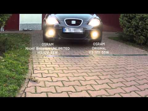 H3 Osram Night Breaker Unlimited Vs Osram Original Fog Lights