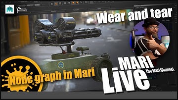 Mari : Live  node based texturing | wear and tear | ( Ep 25)