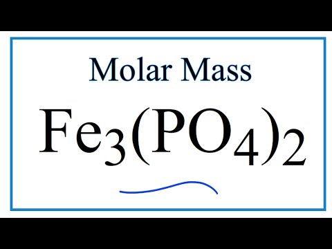 วีดีโอ: มวลโมลาร์ของตะกั่ว II ฟอสเฟตคืออะไร?