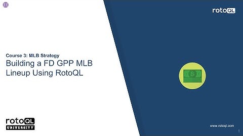 Building a GPP FD MLB Lineup Using RotoQL