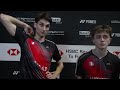 "They where the better pair" Cattoen/Renoir on loss to Lee/Lee at Swiss Open 2026