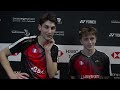 "They where the better pair" Cattoen/Renoir on loss to Lee/Lee at Swiss Open 2026
