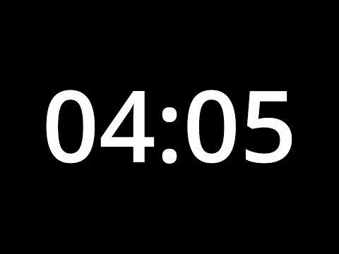 4 MINUTE 05 SECOND TIMER - No Sound - Full HD 1080p - COUNTDOWN - 245 SECOND