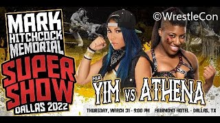 Mia Yim Vs Athena Singles Match Mark Hitch Memorial Supershow 2022 Wwe 2K22