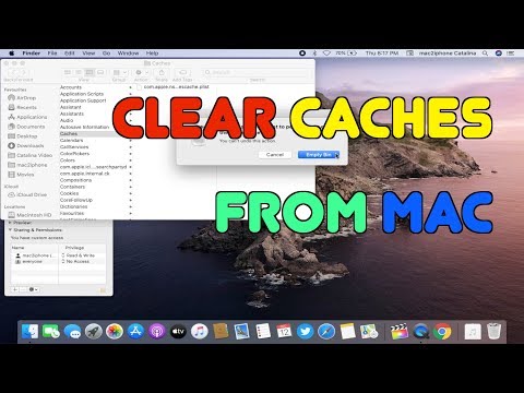 Hoe te wissen Caches Memory MacOS Catalina