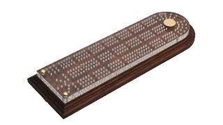 Fancy Cribbage Boards - Unique Dark Walnut Crib Boards for Sale Online - Husk and Brown Fancy Cribbage Boards can be viewed at https://huskandbrown.com/ - Unique Dark Walnut Crib Boards for Sale Online Husk and