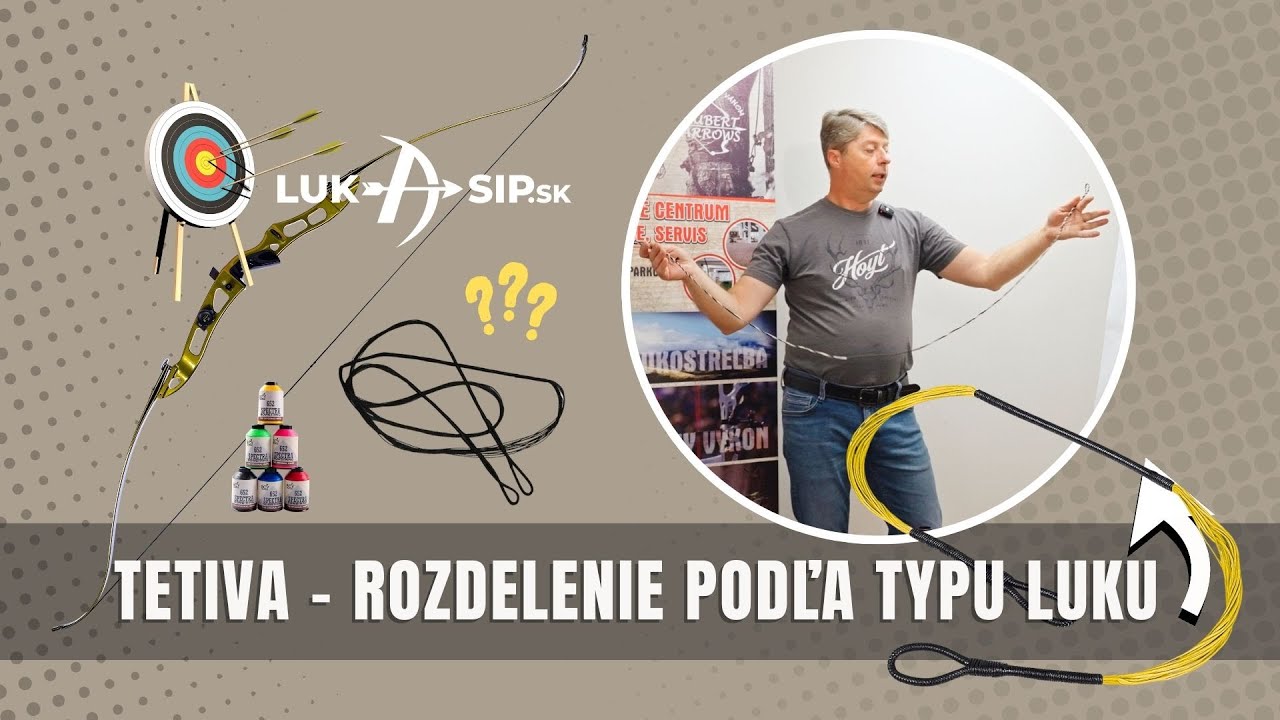 TETIVA - rozdelenie lukostreleckých tetív podľa typu luku