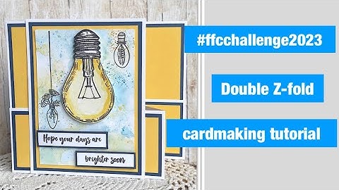 Fancy Fold Craft Challenge 2023 - Z-Fold card #ffcchallenge2023 with Simply Cards & Papercraft #244